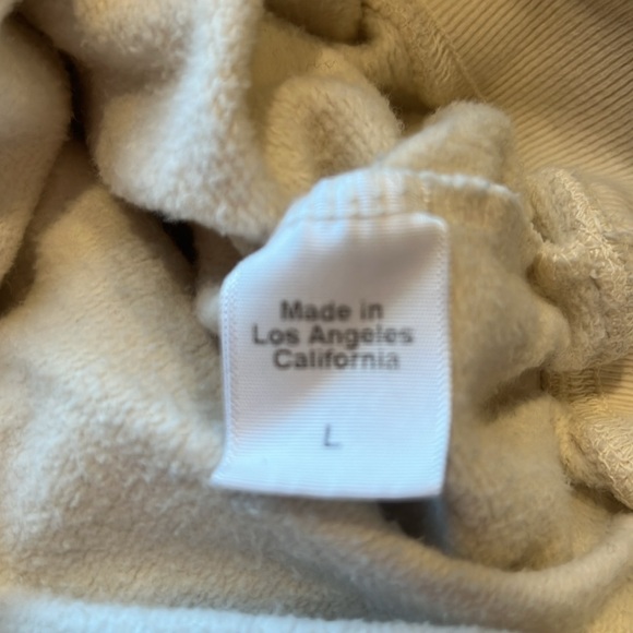 Clare V Cream Sweatshirt with Pink 'Discothèque' Print - Picture 3 of 4